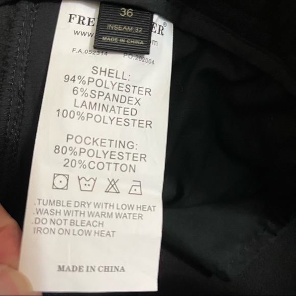 Free Soldier Women’s Black Outdoor Softshell Hiking Pants 36 x 32 NWT - Picture 9 of 14